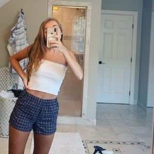 NEVER WORN Brandy Melville Plaid Shorts